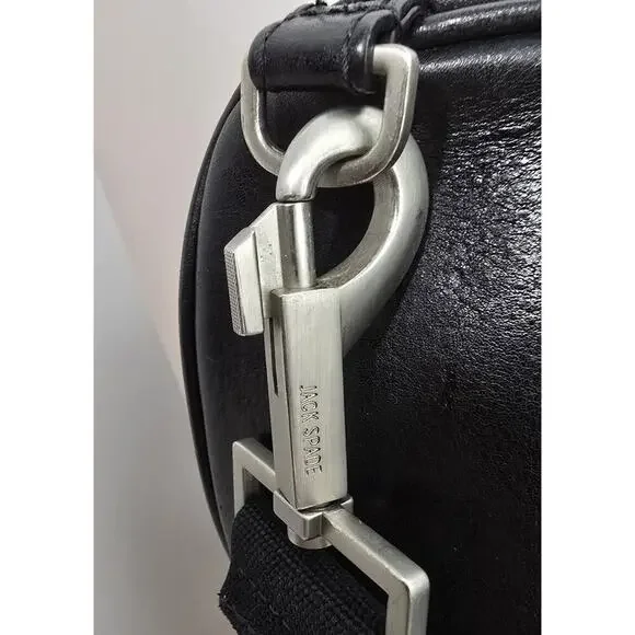 JACK SPADE FILE Laptop Bag Black Fulton Leather Briefcase MSRP $468 - Picture 4 of 16